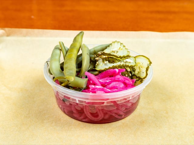 Spicy Mixed Pickled Veggies.